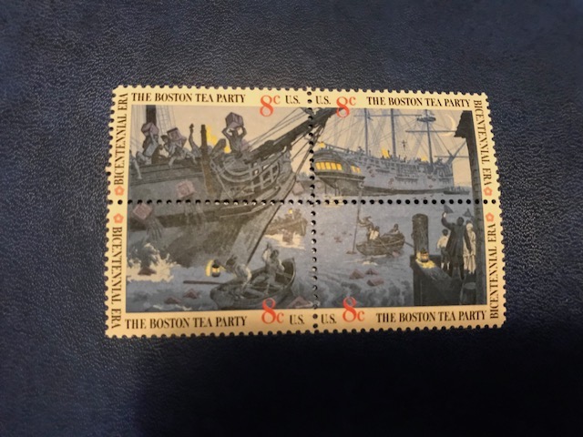 1973 Boston Tea Party Sc#1483a Block of 4 MNH